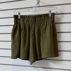 Double Zero High Waist Olive Shorts